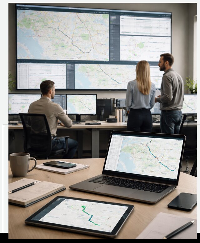 Трекинг грузов и Fleet Management, мониторинг автопарка в Альметьевске